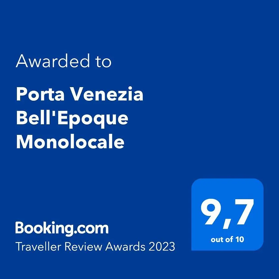 Porta Venezia Bell'Epoque Monolocale Apartment Milan Italy